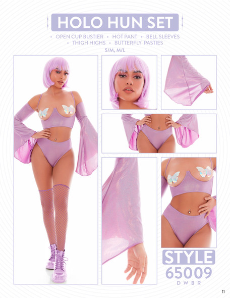Holo Hun 5pc Set - Small/medium - Purple Holo Hun 5pc Set - Small/medium - Purple