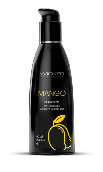 Aqua Mango Flavored Water Based Intimate Lubricant - 2 Fl. Oz. Aqua Mango Flavored Water Based Intimate Lubricant - 2 Fl. Oz.