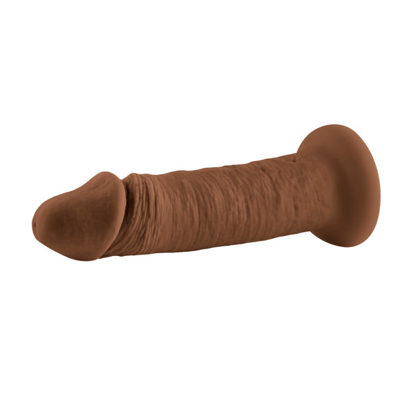 6 Inch Girthy Vibrating Dong - Dark 6 Inch Girthy Vibrating Dong - Dark
