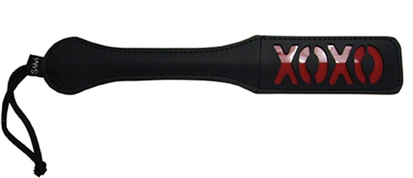 Sex and Mischief Xoxo Paddle - Black Sex and Mischief Xoxo Paddle - Black