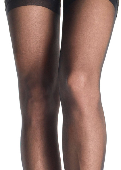 Sheer Thigh Highs - Queen Size - Black Sheer Thigh Highs - Queen Size - Black