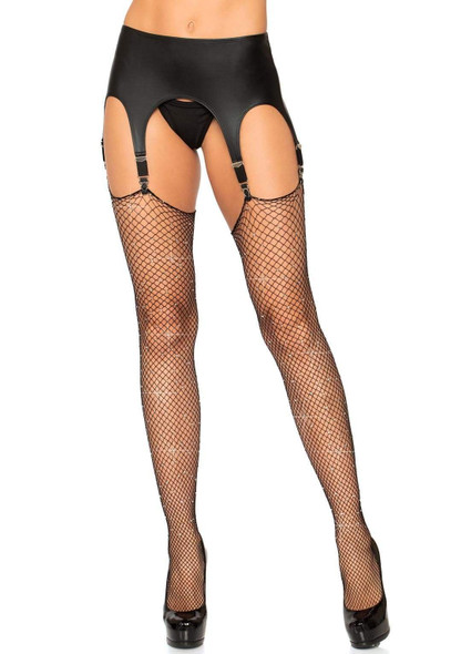 Rhinestone Fishnet Stockings - One Size - Black Rhinestone Fishnet Stockings - One Size - Black