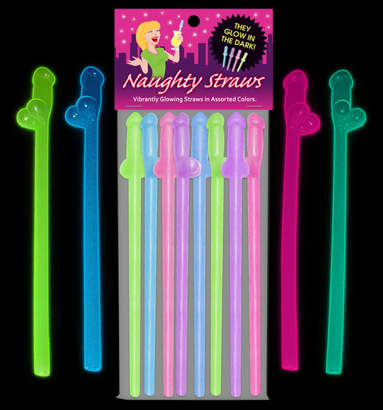 Glow-in-the-Dark Naughty Straws Glow-in-the-Dark Naughty Straws