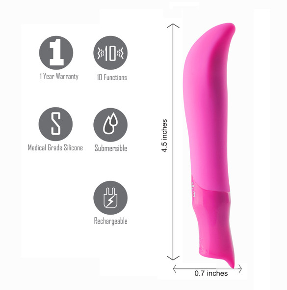 Maddie Silicone G-Spot Vibrator - Pink Maddie Silicone G-Spot Vibrator - Pink