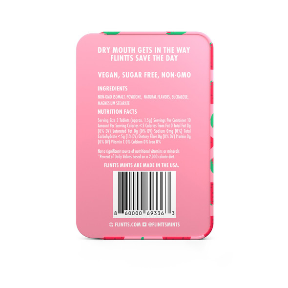 Flintts Mouth Watering Mints Strawberry Magic - F-Strength 225 Flintts Mouth Watering Mints Strawberry Magic - F-Strength 225