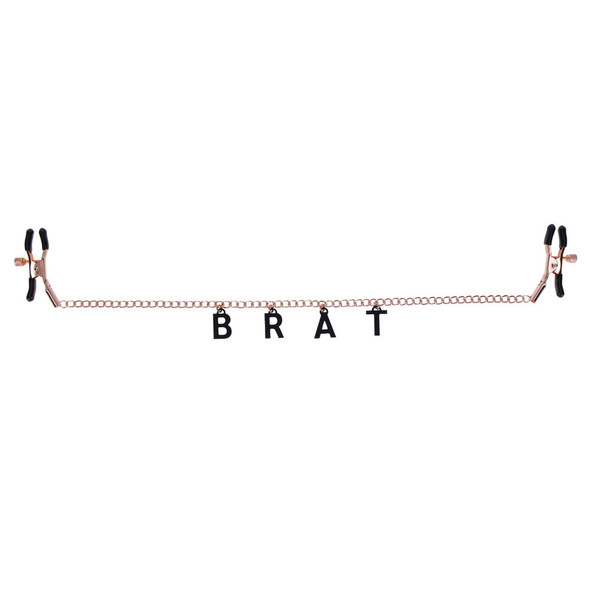 Brat Charmed Nipple Clamps - Rose Gold Brat Charmed Nipple Clamps - Rose Gold