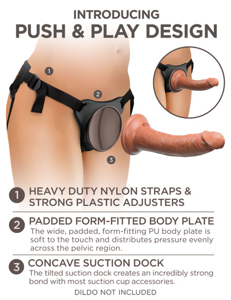 King Cock Elite Comfy Body Dock Strap-on Harness King Cock Elite Comfy Body Dock Strap-on Harness
