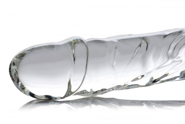 Brutus Glass Dildo Thruster - Clear Brutus Glass Dildo Thruster - Clear