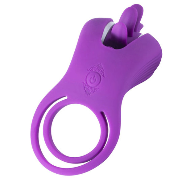 Roxy - Tongue Clit Licker and Cock Ring - Purple Roxy - Tongue Clit Licker and Cock Ring - Purple