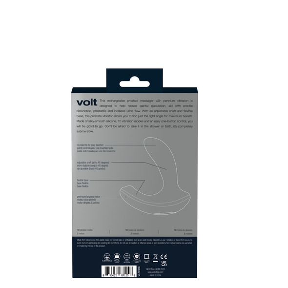 Volt Rechargeable Prostate Vibe - Black Volt Rechargeable Prostate Vibe - Black