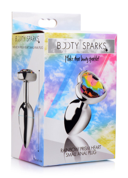 Rainbow Prism Heart Anal Plug - Small Rainbow Prism Heart Anal Plug - Small