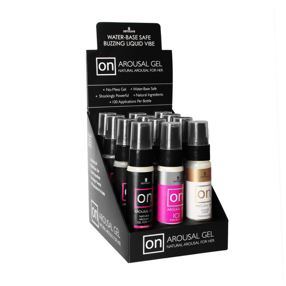 On Arousal Gels - 12 Piece Display With Tester On Arousal Gels - 12 Piece Display With Tester