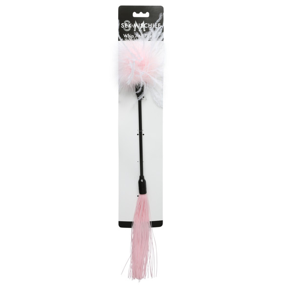 Sex and Mischief Whip and Tickle - Pink and White Sex and Mischief Whip and Tickle - Pink and White