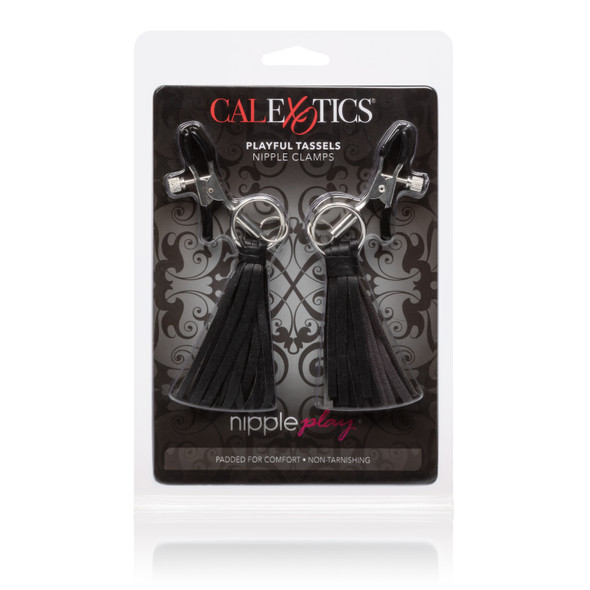 Nipple Play Playful Tassels Nipple Clamps - Black Nipple Play Playful Tassels Nipple Clamps - Black