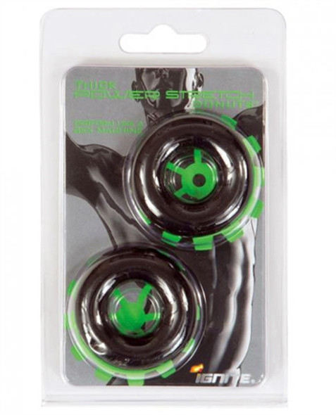 Thick Power Stretch Donuts - 2 Pack - Black Thick Power Stretch Donuts - 2 Pack - Black