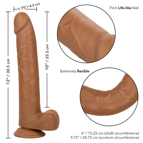 Size Queen 10 inch/25.5 Cm - Brown Size Queen 10 inch/25.5 Cm - Brown