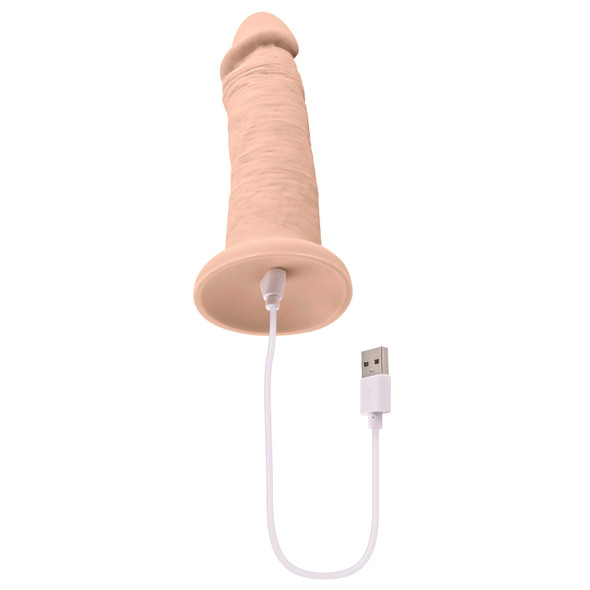 6 Inch Girthy Vibrating Dong - Light 6 Inch Girthy Vibrating Dong - Light