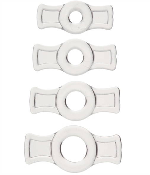 Titanmen Tools Cock Ring Set - Clear Titanmen Tools Cock Ring Set - Clear
