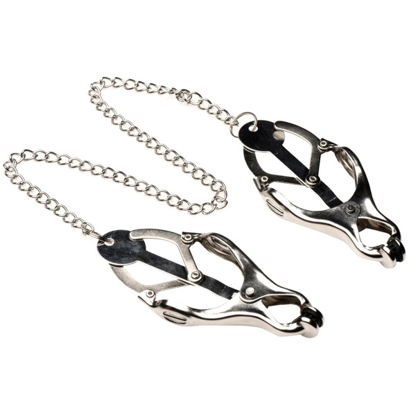 Primal Spiked Clover Nipple Clamps - Silver Primal Spiked Clover Nipple Clamps - Silver