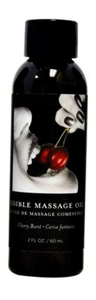 Edible Massage Oil - Cherry - 2 Fl. Oz. Edible Massage Oil - Cherry - 2 Fl. Oz.