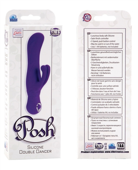 Posh Silicone Double Dancer - Purple Posh Silicone Double Dancer - Purple