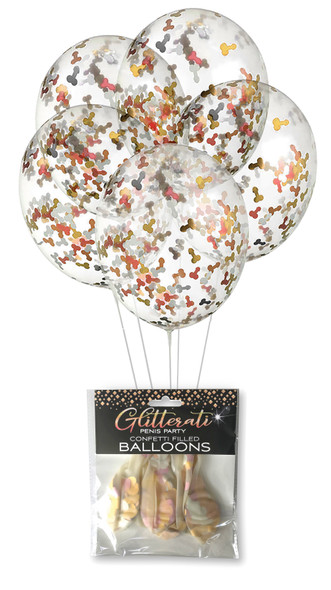 Glitterati Penis Party Confetti Balloon Glitterati Penis Party Confetti Balloon