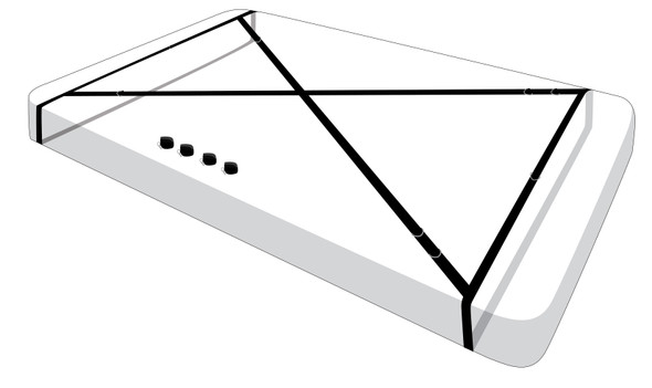 Interlace Over and Under the Bed Restraint Set Interlace Over and Under the Bed Restraint Set