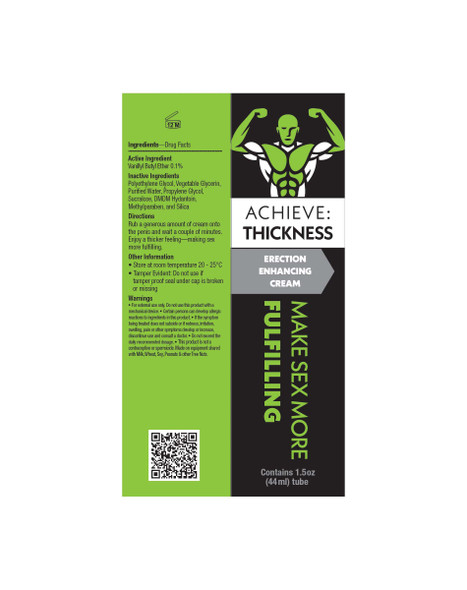 Achieve Thickness - Erection Enhancement Cream 1.5 Oz Achieve Thickness - Erection Enhancement Cream 1.5 Oz