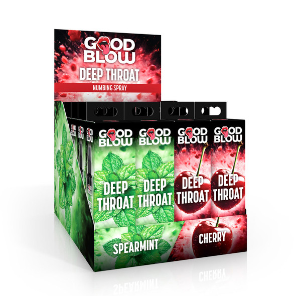 Deep Throat Numbing Spray Pop Display - Cherry/spearmint 24 Pcs Deep Throat Numbing Spray Pop Display - Cherry/spearmint 24 Pcs