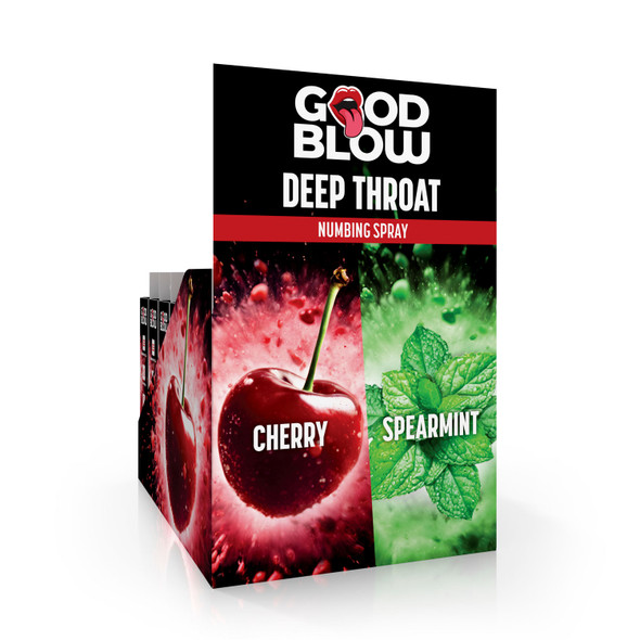 Deep Throat Numbing Spray Pop Display - Cherry/spearmint 24 Pcs Deep Throat Numbing Spray Pop Display - Cherry/spearmint 24 Pcs