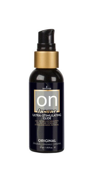 On Insane Ultra-Stimulating Glide Original Unflavored 2 Fl. Oz. 57ml Bottle On Insane Ultra-Stimulating Glide Original Unflavored 2 Fl. Oz. 57ml Bottle