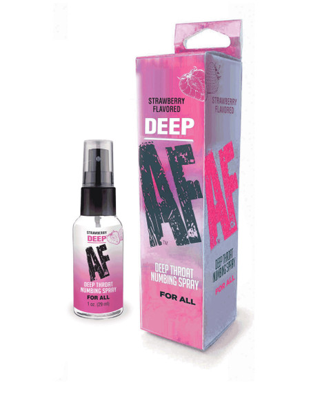 Deep Af Numbing Throat Spray 1 Oz - Strawberry Deep Af Numbing Throat Spray 1 Oz - Strawberry