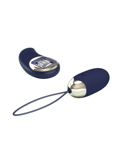 Mina Vibrating Remote Control Egg - Blue Mina Vibrating Remote Control Egg - Blue
