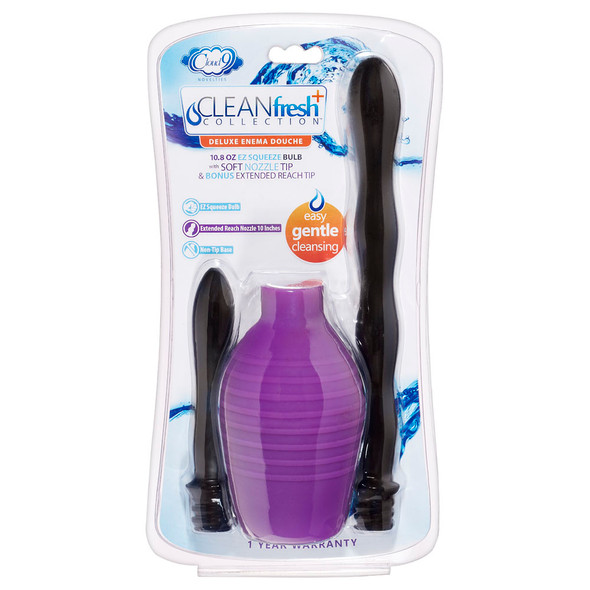 Deluxe Anal Enema Douche Kit 10.8 Oz Ez Squeeze Bulb Deluxe Anal Enema Douche Kit 10.8 Oz Ez Squeeze Bulb