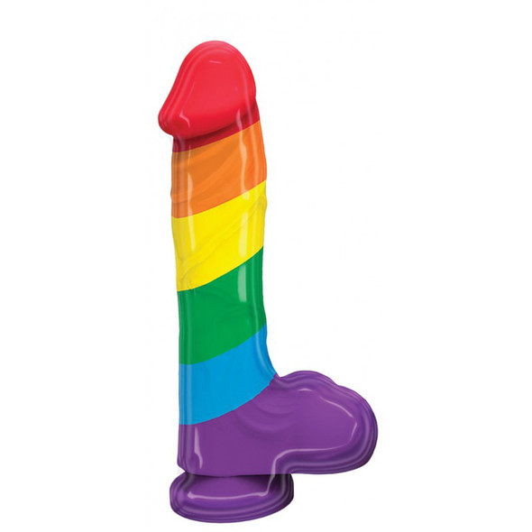 Pumped Rainbow Silicone Dildo Pumped Rainbow Silicone Dildo