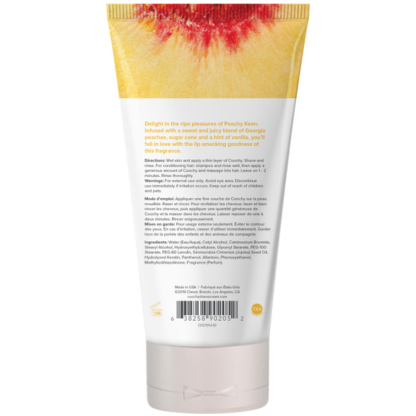 Coochy Oh So Smooth Shave Cream - Peachy Keen 3.4 Fl Oz 100ml Coochy Oh So Smooth Shave Cream - Peachy Keen 3.4 Fl Oz 100ml