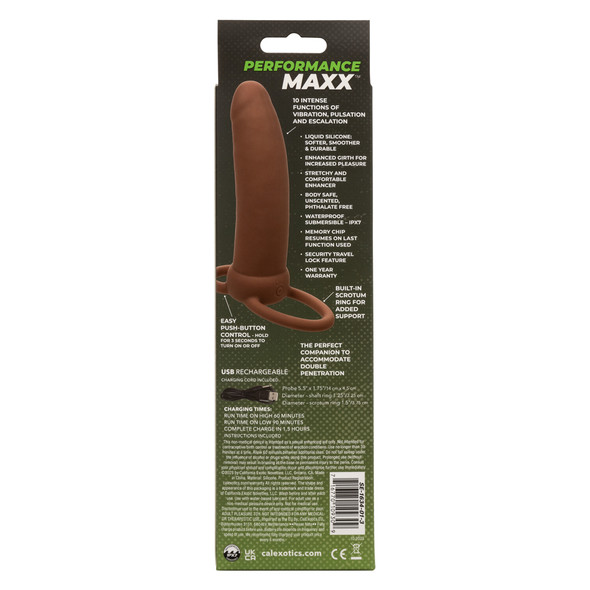 Performance Maxx Rechargeable Thick Dual Penetrator - Brown Performance Maxx Rechargeable Thick Dual Penetrator - Brown
