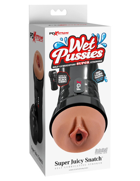 Wet Pussies - Super Juicy Snatch Self-Lubricating Stroker - Brown Wet Pussies - Super Juicy Snatch Self-Lubricating Stroker - Brown