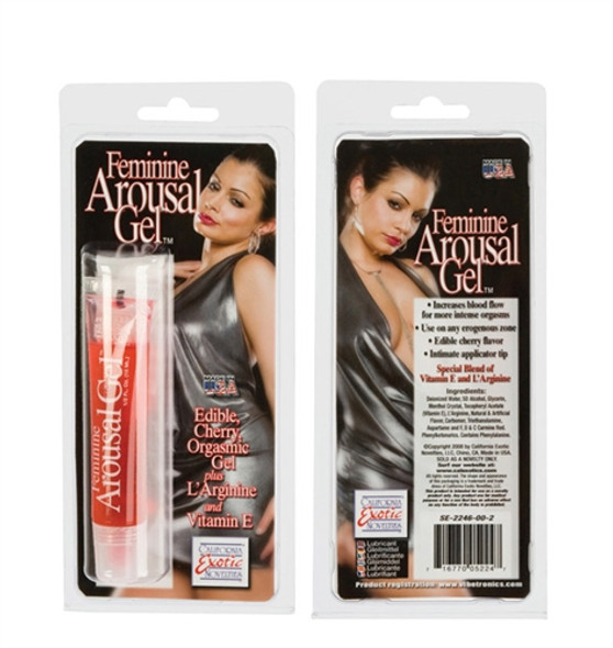 Feminine Arousal Gel - Cherry - 0.5 Fl. Oz. Feminine Arousal Gel - Cherry - 0.5 Fl. Oz.