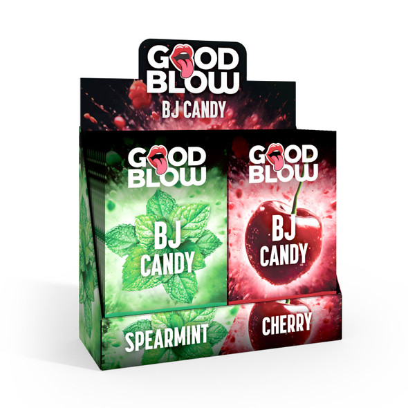 Bj Candy Pop Display Spearmint/cherry 24 Pcs Bj Candy Pop Display Spearmint/cherry 24 Pcs