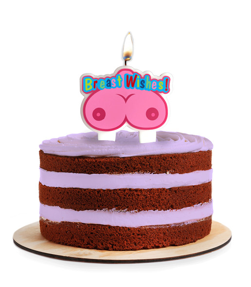 Breast Wishes Boobie Party Candle Breast Wishes Boobie Party Candle