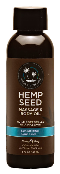Hemp Seed Massage and Body Oil - Sunsational 2 Fl. Oz/ 60ml Hemp Seed Massage and Body Oil - Sunsational 2 Fl. Oz/ 60ml