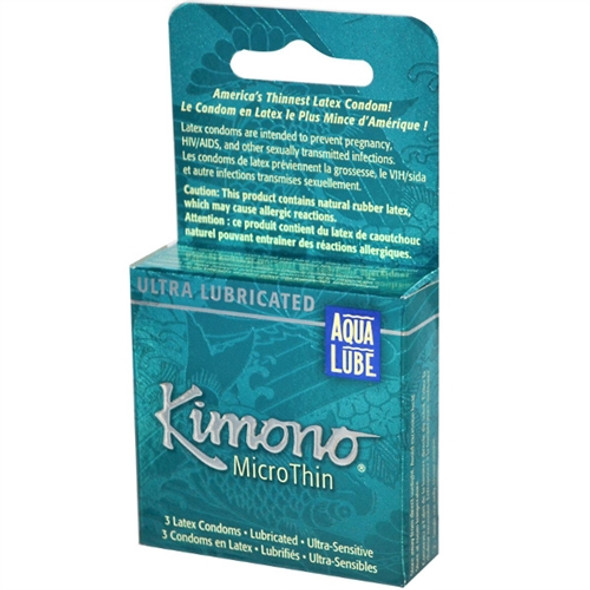Kimono Microthin Plus Aqua Lube - 3 Pack Kimono Microthin Plus Aqua Lube - 3 Pack