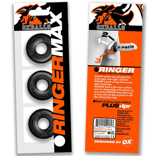 Ringer Max 3-Pack - Black Ringer Max 3-Pack - Black