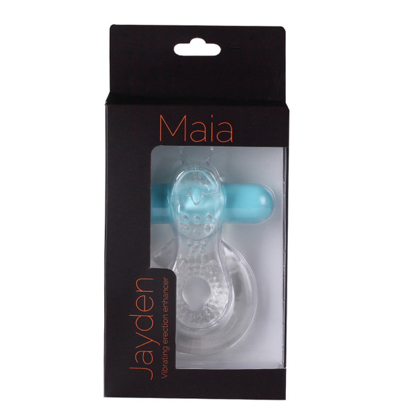 Jayden Vibrating Erection Enhancer Ring - Clear Jayden Vibrating Erection Enhancer Ring - Clear