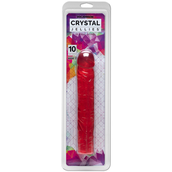 Crystal Jellies Classic Dong 10 Inch - Pink Crystal Jellies Classic Dong 10 Inch - Pink