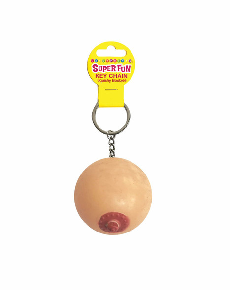 Super Fun Key Chain, Squishy Boob - Sold in 6pk Super Fun Key Chain, Squishy Boob - Sold in 6pk