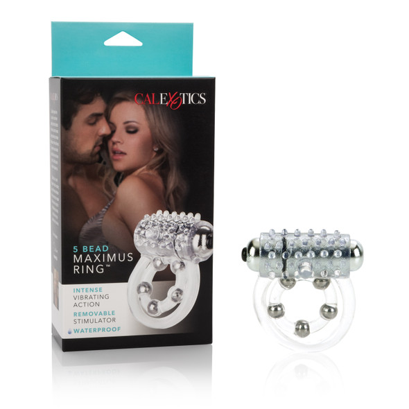 Maximus Enhancement Ring 5 Stroker Beads Rechargeable Clear Maximus Enhancement Ring 5 Stroker Beads Rechargeable Clear