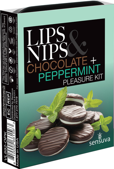 Lips and Nips Pleasure Kit Chocolate-Peppermint Lips and Nips Pleasure Kit Chocolate-Peppermint