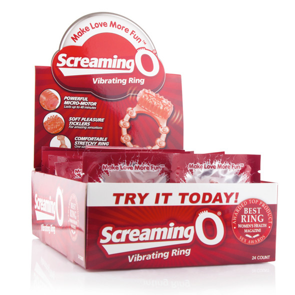The Screaming O Vibrating Ring - 24 Count P.O.P. Box Display The Screaming O Vibrating Ring - 24 Count P.O.P. Box Display